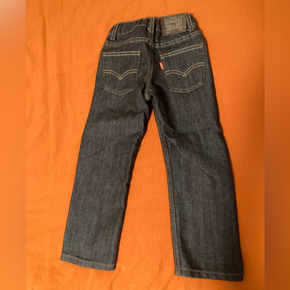 Levi’s toddler boy 511 slim jeans dark wash size 4 - Picture 2 of 4